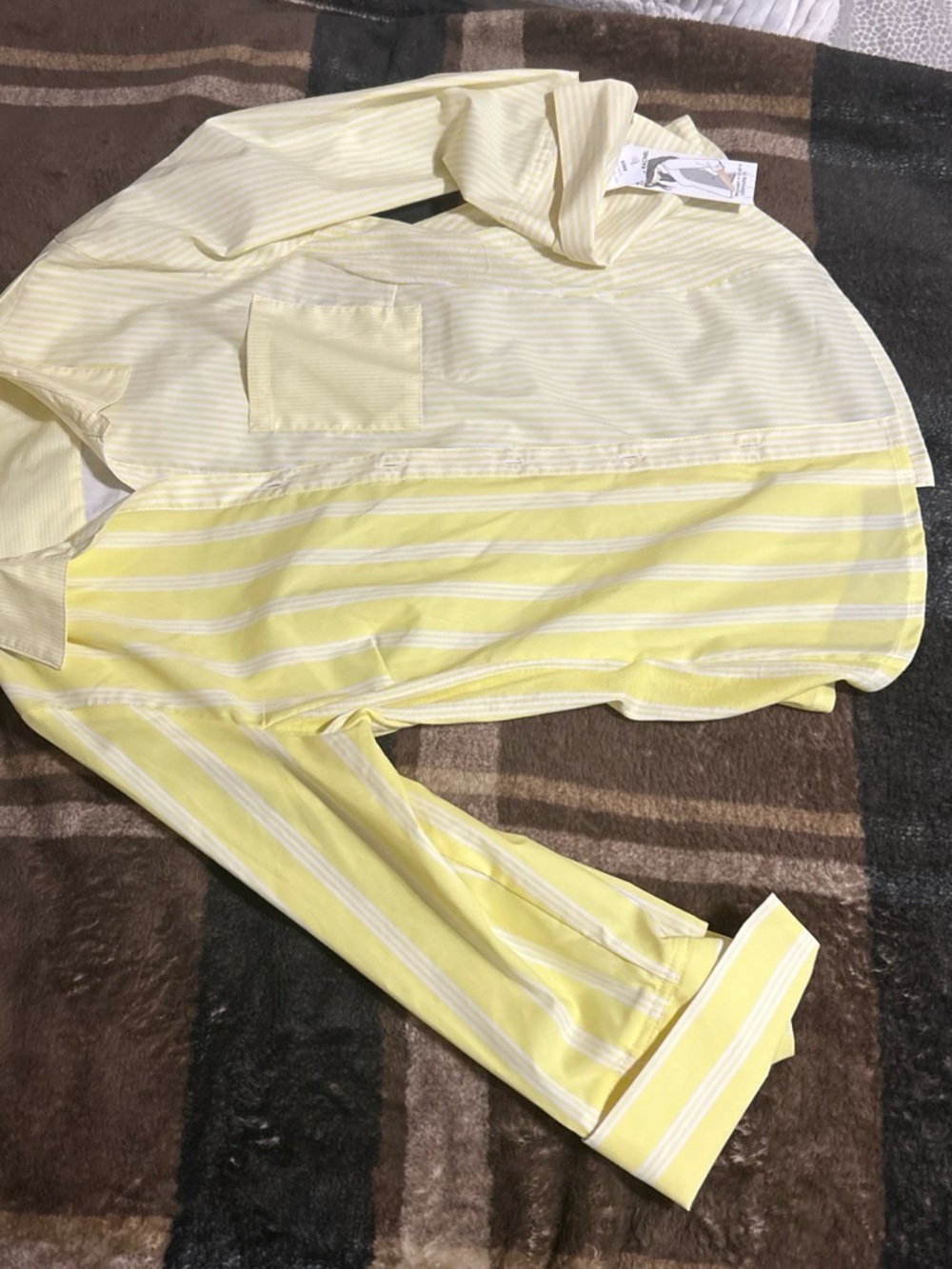 Champion Yellow and White Asymmetrical Women’s Dress